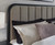 Ashley Rowanbeck Gray Black King Upholstered Panel Bed