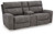 Ashley Next-Gen Durapella Sand 3-Piece Power Reclining Sectional Loveseat with Console