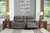 Ashley Next-Gen Durapella Sand 3-Piece Power Reclining Sectional Loveseat with Console