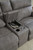 Ashley Next-Gen Durapella Sand 3-Piece Power Reclining Sectional Loveseat with Console