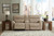 Ashley Next-Gen Durapella Sand 3-Piece Power Reclining Sectional Loveseat with Console