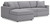 Ashley Modmax Ink 3-Piece Sectional with Chaise