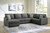 Ashley Edenfield Charcoal 3-Piece Sectional with Chaise