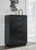 Ashley Rowanbeck Black Chest of Drawers