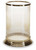 Ashley Aavinson Amber Gold Finish Candle Holder