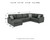 Ashley Edenfield Linen 3-Piece Sectional with Chaise 29004/17/34/48