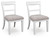 Ashley Chadworth Brown Dining Chair (Set of 2)