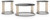 Ashley Hannerly Black Gold Finish Table (Set of 3)