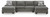 Benchcraft Newellen Hemp 3-Piece Sleeper Sectional with Double Chaise