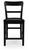 Ashley Chadworth Black Counter Height Barstool (Set of 2)