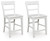 Ashley Chadworth Black Counter Height Barstool (Set of 2)