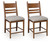 Ashley Chadworth White Counter Height Barstool (Set of 2)