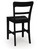 Ashley Chadworth Black Counter Height Barstool (Set of 2) D824-724