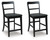 Ashley Chadworth Black Counter Height Barstool (Set of 2) D824-724