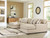 Benchcraft Laurelgrove Pebble 3-Piece Double Chaise Sectional 75105/16/17/46