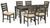 Ashley Rokane Brown Dining Table and Chairs (Set of 7)