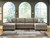 Ashley Newellen Greystone 3-Piece Sectional with Double Chaise