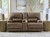 Ashley Time-Piece Earth Power Reclining Loveseat with Console