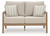 Ashley Hallow Creek Driftwood Outdoor Loveseat with Cushion