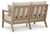 Ashley Hallow Creek Driftwood Outdoor Loveseat with Cushion