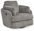 Ashley Tie-Breaker Fog Swivel Glider Recliner
