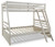 Ashley Robbinsdale Antique White Twin over Full Bunk Bed