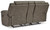 Ashley Laresview Fossil Reclining Loveseat with Console