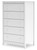 Ashley Hallityn White Chest of Drawers