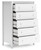 Ashley Hallityn White Chest of Drawers