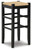 Ashley Mirimyn Black Bar Height Bar Stool (Set of 2)