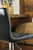 Ashley Bellatier Black Chrome Finish Adjustable Height Bar Stool (Set of 2)