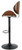 Ashley Bellatier Black Chrome Finish Adjustable Height Bar Stool (Set of 2)