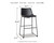 Ashley Centiar Black Pub Height Bar Stool (Set of 2)
