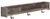 Ashley Neilsville Whitewash Wall Mounted Coat Rack with Shelf