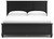 Ashley Lanolee Black King Panel Bed