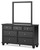 Ashley Lanolee Black Dresser and Mirror