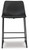Ashley Centiar Black Counter Height Bar Stool (Set of 2)