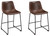 Ashley Centiar White Counter Height Bar Stool (Set of 2)
