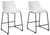 Ashley Centiar White Counter Height Bar Stool (Set of 2)