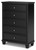 Ashley Lanolee Black Chest of Drawers