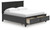 Ashley Lanolee Black California King Panel Storage Bed