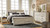 Ashley Bellaby Whitewash King Platform Bed with 2 Storage Drawers