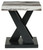 Ashley Cendill Dark Brown White Black Table (Set of 3)