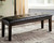 Ashley Haddigan Dark Brown Dining Bench