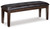 Ashley Haddigan Dark Brown Dining Bench