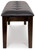 Ashley Haddigan Dark Brown Dining Bench