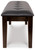 Ashley Haddigan Dark Brown Dining Bench