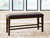 Ashley Haddigan Dark Brown Counter Height Dining Bench