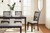 Ashley Langwest Brown Dining Table and 4 Chairs and Bench (Set of 6)