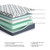 Ashley 12 Inch Chime Elite 2.0 White Blue California King Mattress